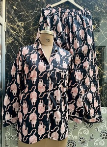 Conjunto de pijama de algodón de tigre negro, ropa de dormir suave para el verano, regalo perfecto para ella - Product Image 3