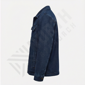 Veste en jean pour homme de haute qualité, best-seller, nouveau design, 100% coton, col montant, vêtement d'extérieur tendance - Product Image 3