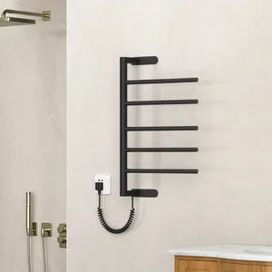 <span class=keywords><strong>Radiateur</strong></span> de serviette chauffant électrique du fabricant AVONFLOW bricolage sans poinçon chauffe-serviettes en acier pour salle de bain en gros - Product Image 1