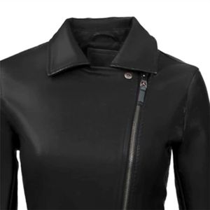 Veste de course en cuir véritable en velours côtelé léger haut de gamme pour femme Design traditionnel chic pour l'hiver - Product Image 5