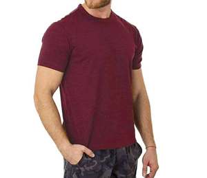 T-shirt décontracté respirant d'été à manches courtes en coton polyester écologique avec logo personnalisé de haute qualité pour hommes - Product Image 5