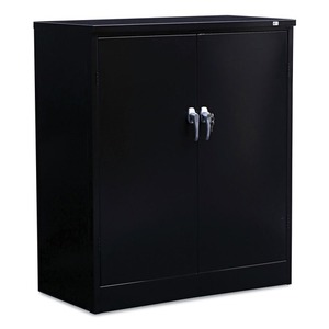 Alera CM4218BK Meuble de rangement haut de gamme 36 pouces X 18 pouces X 42 In. Organisateur de bureau assemblé avec étagères réglables, noir - Product Image 1