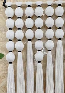 งานศิลปะแขวนผนังทรงกลมทำมือสไตล์โบโฮมาคราเม่ ของตกแต่งผนังสำหรับบ้าน ห้องนั่งเล่นสุดหรู - Product Image 3