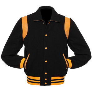 Latest Winter Fashion High Quality Custom College Varsity Baseball Wool Jackets Stand <b>4XL</b> Size Coated Fabric <b>Clothing</b> Wholesale - Product Image 6