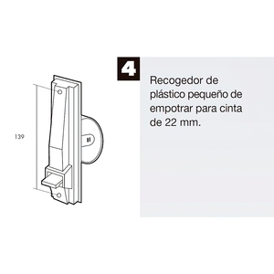 ม้วนผ้าม่านพลาสติกขนาดเล็กพร้อมเทปขนาด 22 มม. - Product Image 4