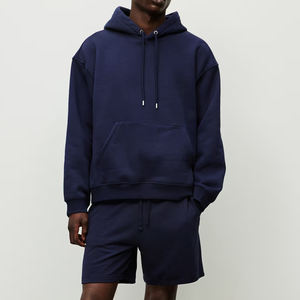 Basics, pull à capuche en coton mélangé 80% coton coupe ample à manches longues tissu éponge bouffant-pour printemps été hiver - Product Image 3