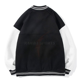 Chaqueta con letras hechas a medida para hombre, estilo de calle principal con cuello levantado, nueva chaqueta de invierno a la moda - Product Image 2