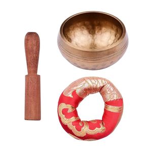 Meilleur thème chakra avec maillet en bois pour l'exercice de méditation ustensiles de cuisine bol en gros fournitures en vrac bol chantant tibétain - Product Image 6