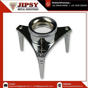 14x loupe extérieure en laiton avec poignée en caoutchouc noir avec trépied bijoux outils et équipement - Product Image 2