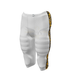 Uniforme de football américain respirant de style sportif, 100% polyester, couleurs et tailles personnalisables, service OEM, fabriqué au Pakistan - Product Image 6