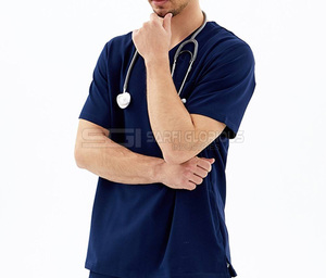 Nouveaux ensembles d'uniformes médicaux tendance en tissu durable, très demandés, avec col montant et manches courtes - Product Image 5