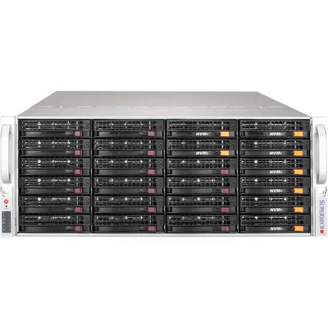 High-Performance Supermicro Superserver SSG-631E-E1CR16L Rackmount Slot Count 16 Dimm Slots 3u Storage Server