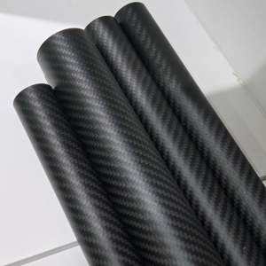 Tubo Redondo de Fibra de Carbono con Tejido Plano y Sarga, Superficie Brillante, Dimensiones Personalizables, Resistente al Desgaste, Tubo Hueco de Precisión - Product Image 3