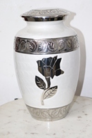 Urna Funeraria Clásica de Metal para Cremación, para Adultos, Bebés y Mascotas, con Diseño Grabado Personalizable, Ecológica y Biodegradable, para Guardar Cenizas