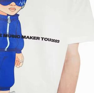 Vente en gros 100% coton T-Shirt Mens Crew Neck Streetwear Style Blank Oversized Tee avec Logo personnalisé-T-shirt Fournisseur Fabricant - Product Image 6