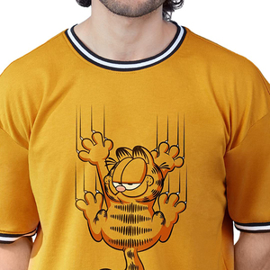 T-shirts à col rond jaune de meilleure qualité pour hommes Slim Fit Style moderne Vêtements décontractés T-shirts en coton confortables pour adultes Usage quotidien - Product Image 3