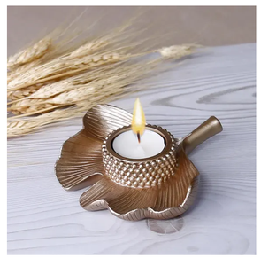 Decorative Brass Candle Holder Wholesale High Selling Candle Jars Christmas Decorating Item Candle Holder - Product Image 2