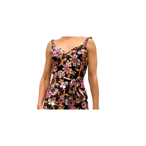 Abito lungo floreale rosso da donna Sam Edelman - Traspirante, stile gotico, per l'ufficio e il tempo libero, taglia 0 - ODM - Product Image 5