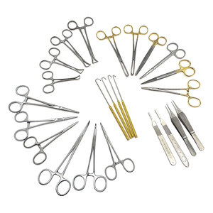 ชุดเครื่องมือผ่าตัดรังไข่ชุดเครื่องมือผ่าตัดสแตนเลสสำหรับรังไข่ ligation เครื่องจักรไฟฟ้าพื้นฐานการผ่าตัด - Product Image 1