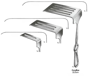 Coryllos 255mm thorax retractor พร้อมด้ามจับที่ปลอดภัยแข็งแรงใบมีดเหล็กที่มีความลึก115มม. และรูแท่งกว้าง65มม. - Product Image 3