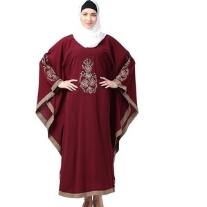Abaya de Invierno de Lujo con Diseño de Mangas Abiertas para Mujeres Musulmanas, Tela de Alta Calidad en Talla Personalizada, Vestido Largo - Product Image 6