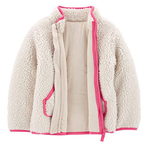 Vestes en sherpa d'hiver de haute qualité, logo personnalisé, fermeture éclair, streetwear, fabricant de vêtements en gros, veste en polaire sherpa pour femmes - Product Image 2