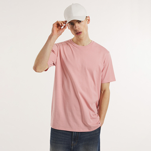 Người Đàn Ông Của Chấ<span class=keywords><strong>t</strong></span> Lượng Cao Đồng Bằng 100% Cotton Lỏng Phù Hợp Với <span class=keywords><strong>T</strong></span>-Shirt Bán Buôn Giản Dị Rắn Màu Trống Biểu <span class=keywords><strong>T</strong></span>ượng <span class=keywords><strong>T</strong></span>ùy Chỉnh Thiế<span class=keywords><strong>t</strong></span> Kế Crewneck Tee - Product Image 1