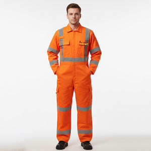 Combinaison de travail de couleur vive, uniforme industriel fonctionnel, design de vêtements de travail, combinaison de travail à coupe décontractée, mouvement corporel flexible, combinaison haute visibilité - Product Image 1