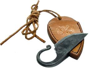 Cuchillo de Bolsillo Celta 3.5 MDM AXES KNIVES MDM-KN0911, Forjado a Mano en Acero de Damasco, Hoja Fija, HRC60-65, Estilo Vintage - Product Image 6