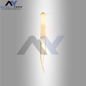 Pinzas de pestañas para extensiones de pestañas, punta en forma de delfín calibrada a mano, herramientas de aplicación de pestañas postizas, dorado - Product Image 4