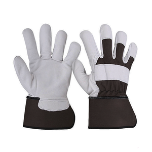 Guantes de Cuero Vacuno de Grado AB Industriales EN388 para Trabajadores Canadienses, 11 oz, 707, con Puño de Seguridad con Logotipo, Protección para Manos, Anticorte, Antideslizantes - Product Image 1