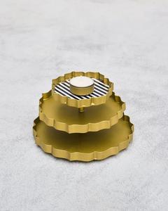 Portavelas de metal único de hormigón Tarro de centro de mesa de boda festivo con ocasión de Pascua - Product Image 1