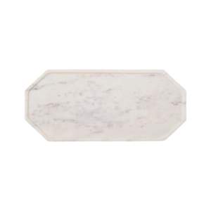 Plateau de service en marbre blanc de luxe Vaisselle design haut de gamme pour la présentation d'aliments et de boissons dans les hôtels - Product Image 1