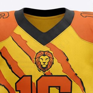 Tenue de football américain en gros, maillot de football de qualité supérieure, pantalon, version fan, vêtements de sport, séchage rapide, tenue d'équipe performante - Product Image 4