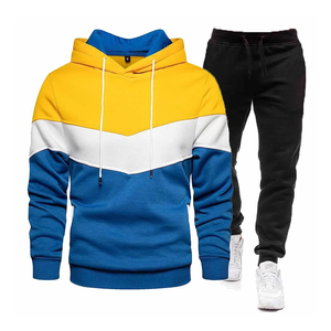 Survêtement d'hiver pour homme en coton 100% respirant, léger, de haute qualité, à capuche, deux pièces, motif uni, sur mesure - Product Image 2