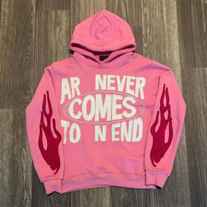 Sweat à capuche en coton épais 500gsm avec logo vierge et propre personnalisé pour hommes - Product Image 1