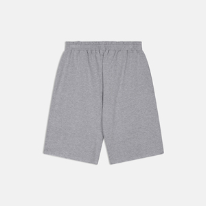 Short de survêtement de basket-ball Streetwear pour hommes à impression de logo personnalisé 100% coton écologique motif solide couleur grise personnalisée - Product Image 2