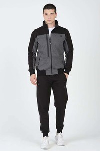 Costume de jogging pour hommes sur mesure fabriqué en usine sans logo survêtement rouge à fermeture éclair survêtement homme personnalisé/survêtement à doublure polaire pour hommes - Product Image 6