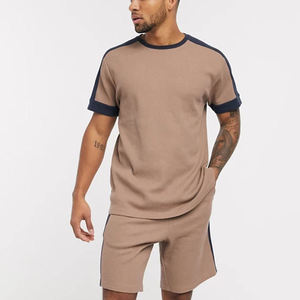 <b>Men's</b> Casual Sporty 2-Piece Set Woven <b>Summer</b> <b>Shirts</b> and Shorts <b>for</b> Gym Use - Product Image 1