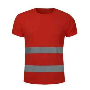 Camiseta de seguridad de tamaño de diseño personalizado de color reflectante de alta visibilidad, tela cómoda para uso exterior, novedad de 2025 - Product Image 4