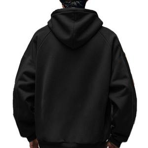 Sudaderas con capucha de los hombres de peso pesado de alta calidad sudaderas con capucha hombres gimnasio Hip Hop High Street Zip Casual suéter Suelto - Product Image 3