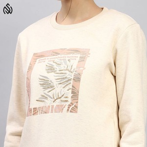 Sudadera de lana de algodón suave de gran tamaño transpirable informal, hombro caído, respetuoso con el medio ambiente, antiarrugas, Parte delantera larga para invierno - Product Image 6