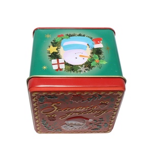 Latas Metálicas Decorativas con Patrón Cuadrado Vintage, Tapas Reutilizables, Embalaje para Regalos Festivos, para Chocolates, Matcha y Productos Horneados - Product Image 3
