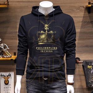 Nouveau automne et hiver hommes décontracté couture sweats à manches longues pull mode hommes pull à capuche - Product Image 5