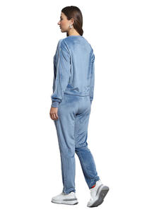 Ensemble de survêtement en velours décontracté pour femmes, sur mesure, chaud, pantalon long, vêtements de sport, ensemble de survêtement deux pièces pour femmes - Product Image 5