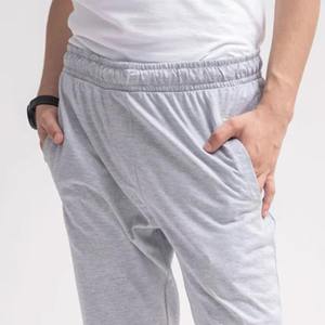 กางเกงขายาวลำลองผู้ชายผ้าฝ้าย100% แนวสตรีทแวร์น้ำหนักเบาพร้อมปิดเอวกลางยางยืดสำหรับวิ่งแบบตรง - Product Image 4
