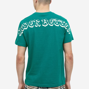 T-shirts avec logo personnalisé d'été décontracté en col V T-shirts vierges en coton 100% coton imprimé de haute qualité - Product Image 3