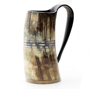 Tasse à café en corne fabriquée à la main de qualité supérieure pour hommes Finition naturelle durable pour un usage quotidien et des cadeaux de fête - Product Image 2