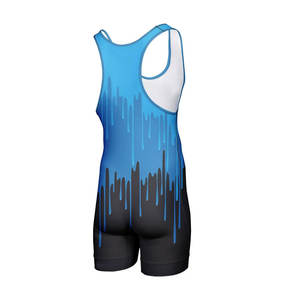 Nouveau Design OEM Service Plus Size Wrestling Singlet Personnalisé 100% Polyester Wrestling Singlets - Product Image 3