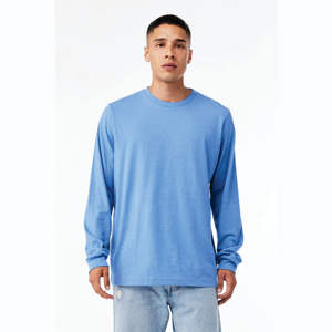 Camiseta de Jersey de manga larga unisex-Carolina Blue, 100% algodón Airlume, 4,2 oz - Product Image 1